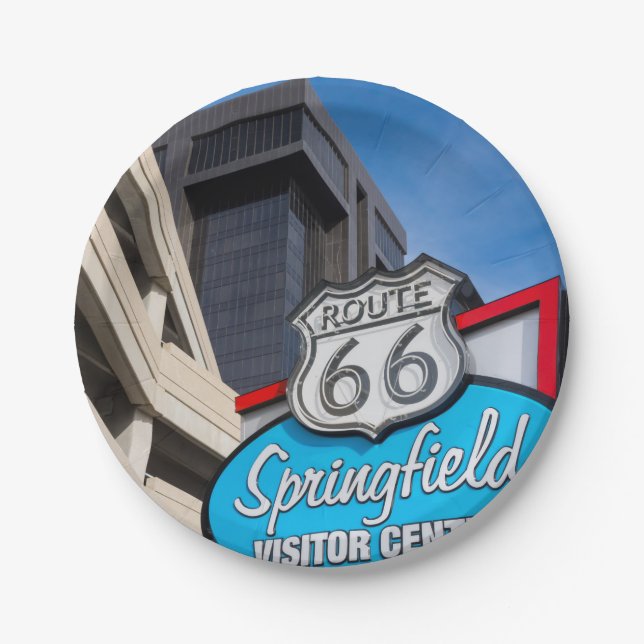 Welcome To Springfield Paper Plates (Front)