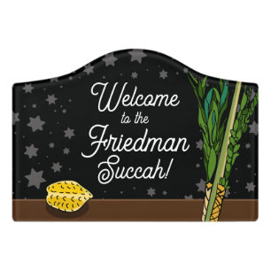 Welcome to Succah Door Sign - Personalized