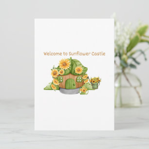 Welcome to Sunflower Castle on a Invitation
