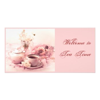 Welcome To Tea Time... Card by Kamparin at Zazzle
