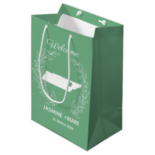 Welcome to Tennesse wedding party custom Medium Gift Bag