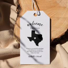 Welcome to Texas | Calligraphy Wedding Gift Tags