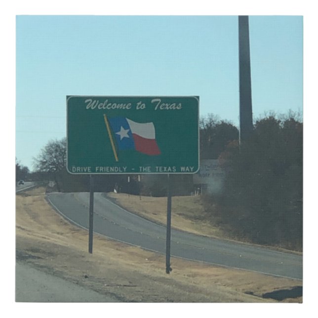 Welcome to Texas Canvas Print (Front)