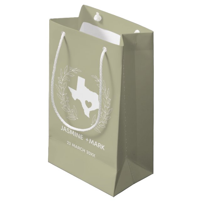 Welcome to Texas party favors   Small Gift Bag (Front Angled)