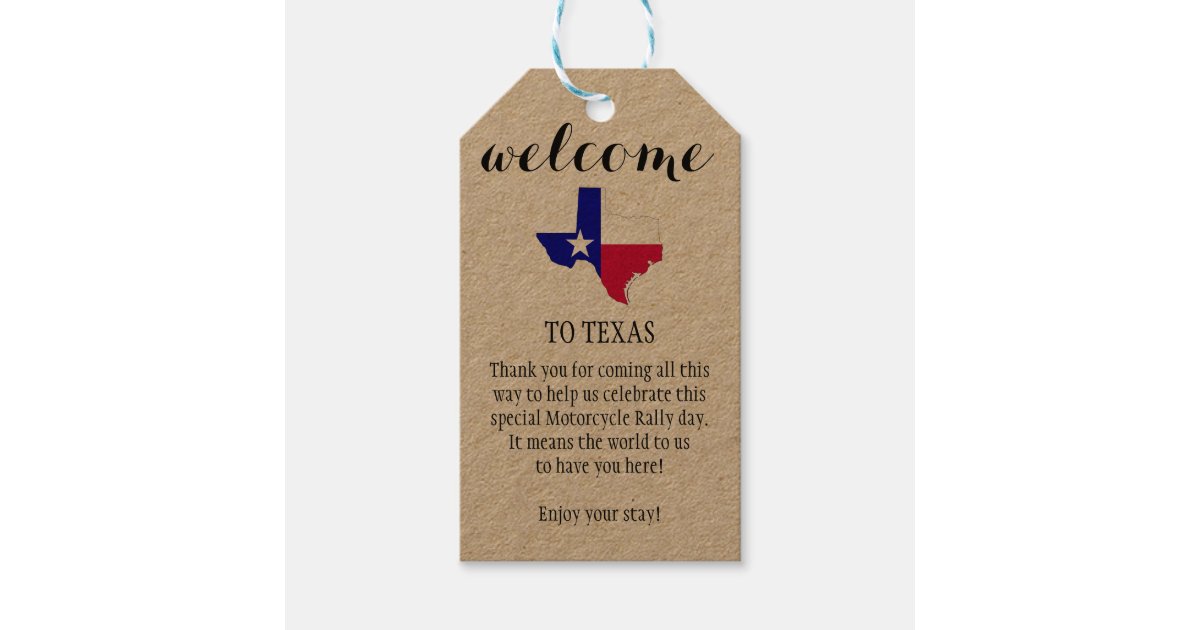 to Texas Personalized Gift Tags Zazzle