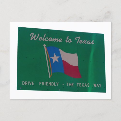 Welcome to texas postcard