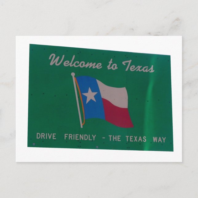 Welcome to texas postcard (Front)
