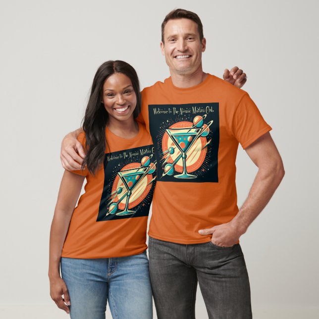 Welcome To The Atomic Martini Club Space Age T-Shirt (Unisex)
