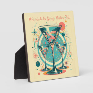 Welcome To The Atomic Martini Club Triple Play Plaque