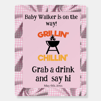 Welcome to the Baby-Q baby shower Foam Board