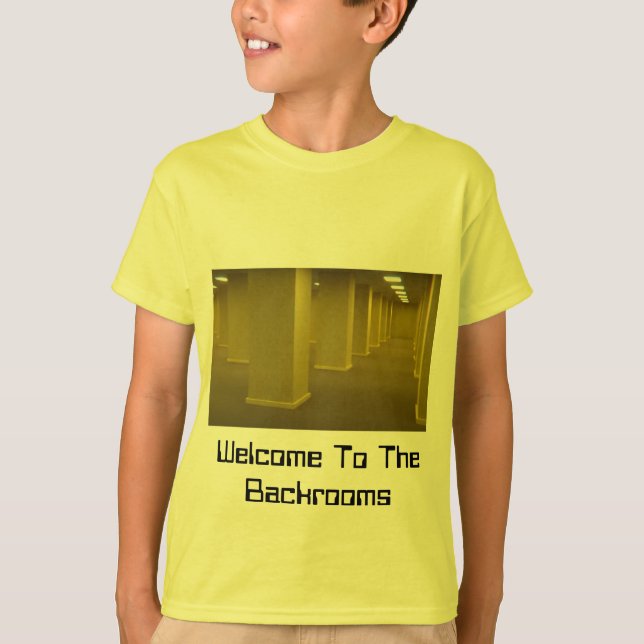 Welcome To The Backrooms Kids T-Shirt (Front)