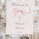 welcome to the Baptism Foam Board<br><div class="desc">baby girl Baptism welcome sign</div>