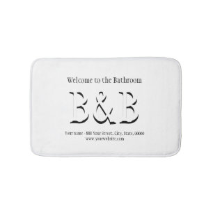 Welcome to the Bathroom Bed and Breakfast Bath Mat