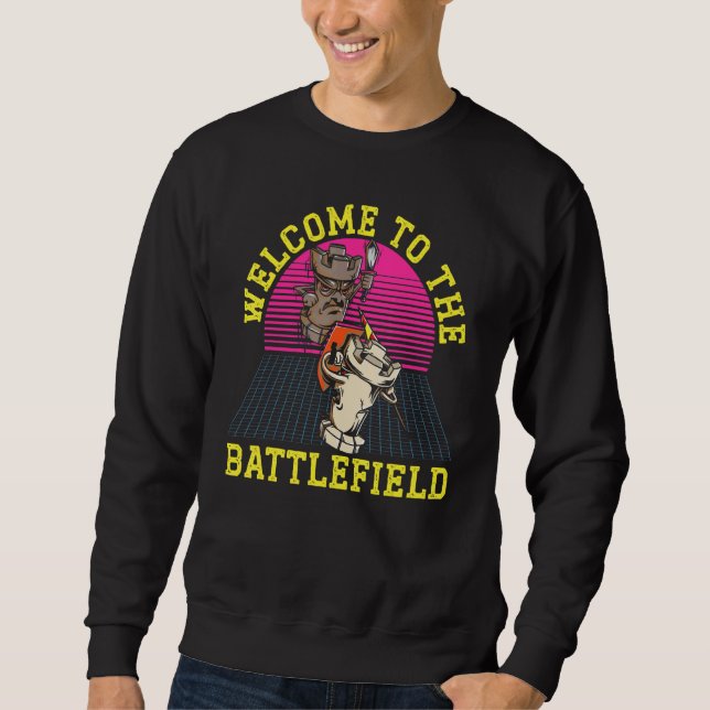 Welcome To The Battlefield Grandmaster Board Game  Sweatshirt (Front)