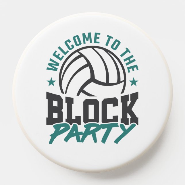 Welcome to the Block Party Volleyball Middle Block PopSocket (Popsocket)