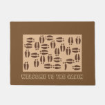Welcome To The Cabin Moose Tracks Door Mat at Zazzle
