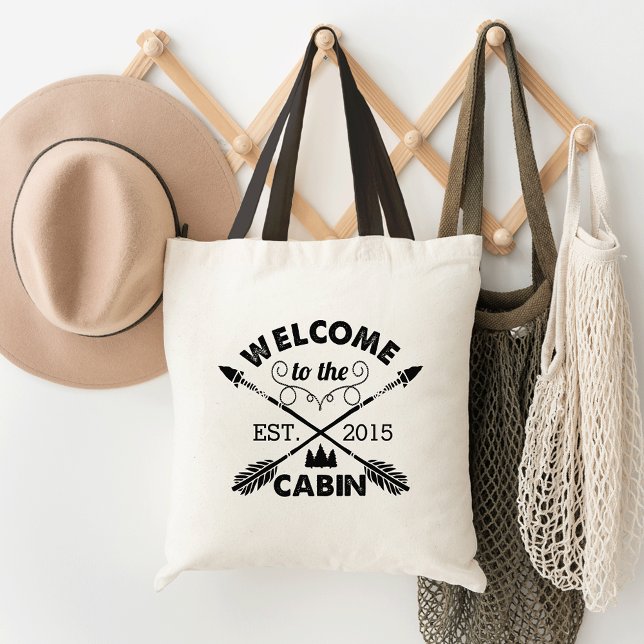 Welcome to the Cabin | Rustic Arrows Tote Bag (Creator Uploaded)
