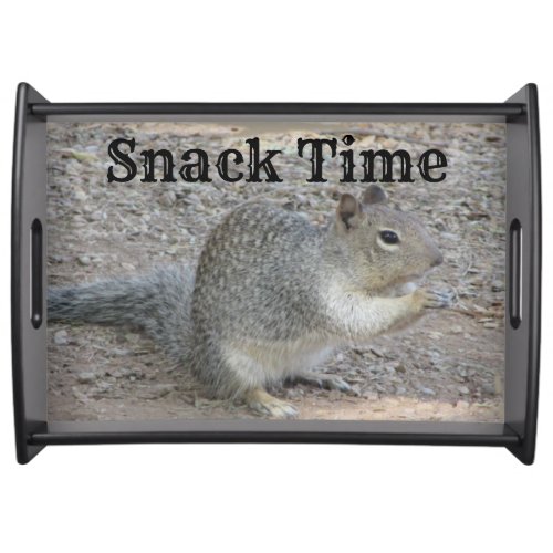 Welcome to the Cabin Squirrel Photo Animal Serving Tray