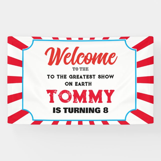 Welcome to the Carnival add your own text  Banner  (Horizontal)