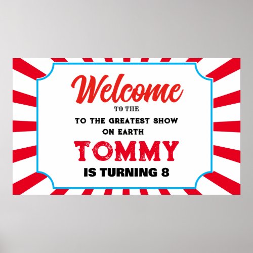 Welcome to the Carnival add your own text  Banner  Poster
