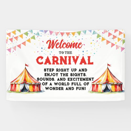 Welcome to the Carnival Banner 