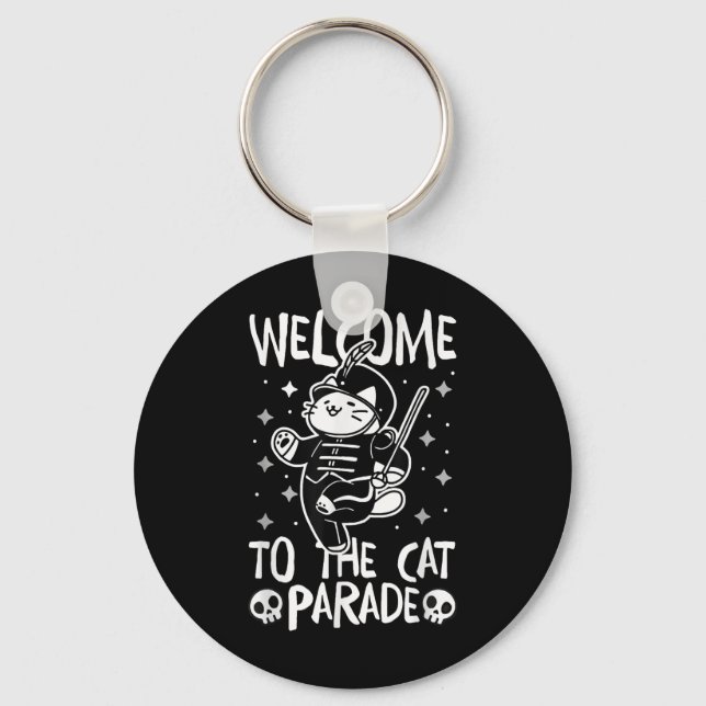 Welcome To The Cat Parade  Keychain (Front)