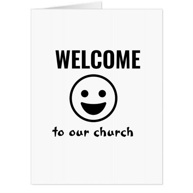 WELCOME TO THE CHURCH CARD (Front)