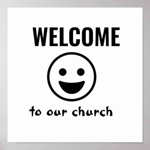 WELCOME TO THE CHURCH POSTER