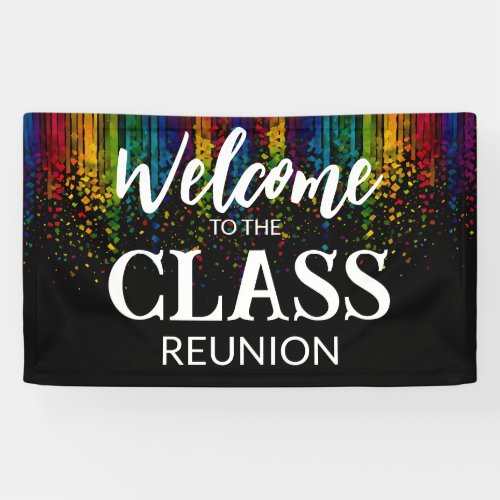 welcome to the class reunion banner