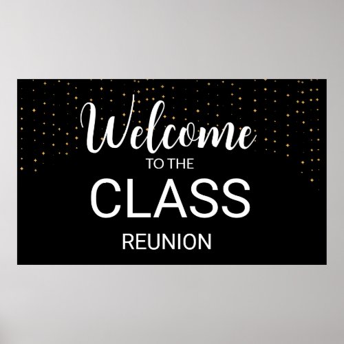 welcome to the class reunion poster