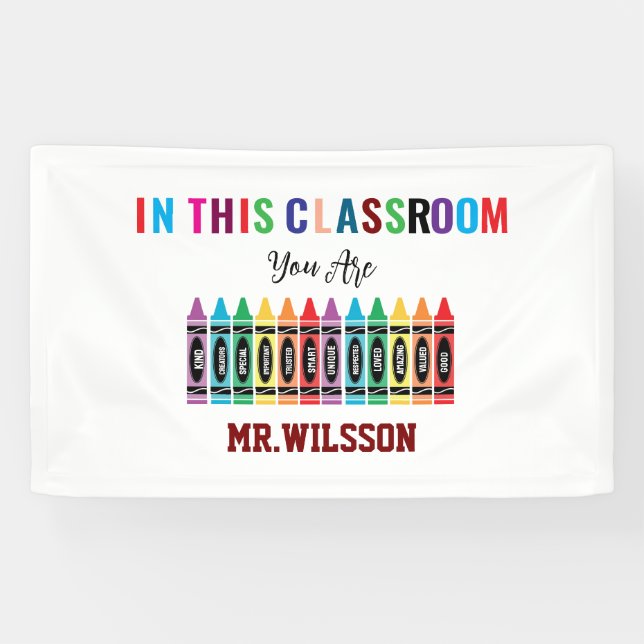 Welcome to the Classroom Back to School Banner (Horizontal)