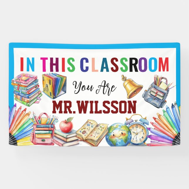 Welcome to the Classroom Back to School Banner (Horizontal)