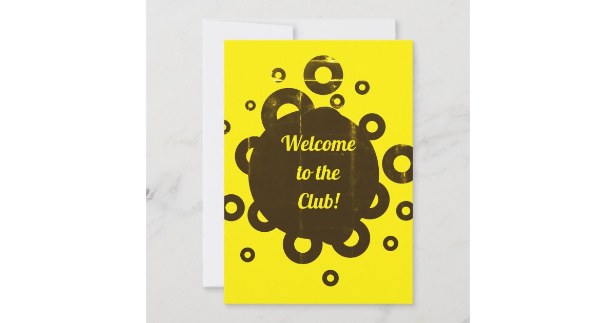 Welcome to the Club Invitation | Zazzle