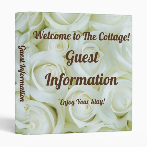 Welcome to the Cottage Guest Information Binder