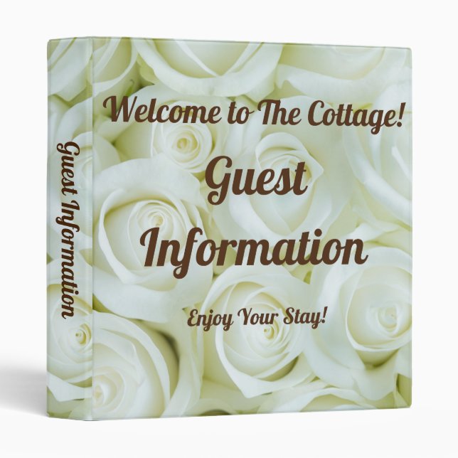 Welcome to the Cottage Guest Information Binder (Front/Spine)