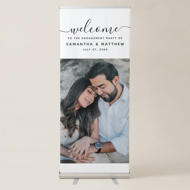 Welcome To the Engagement Banner with Photo (Front)