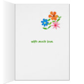 Welcome to the Family Card - Flower Power (Inside (Right))