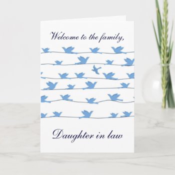 Welcome To The Family Daughter In Law Thank You Card by randysgrandma at Zazzle
