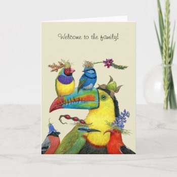 Welcome To The Family Greeting Card by vickisawyer at Zazzle