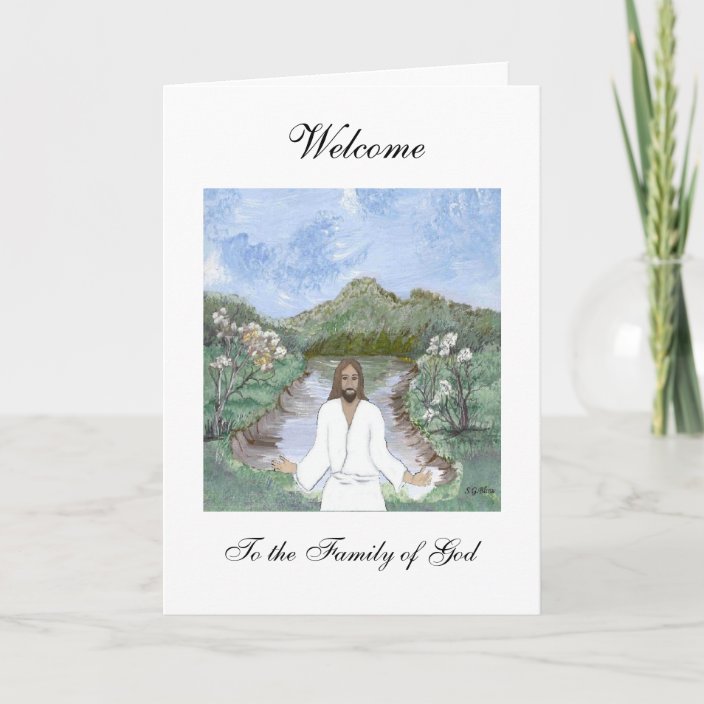 Welcome To The Family Of God Card Zazzle Com