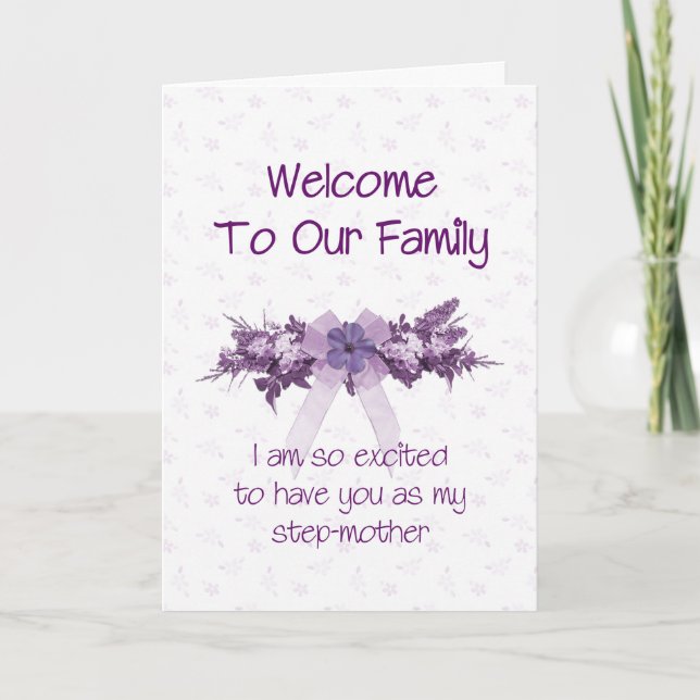 Welcome to the Family, Step Mother Card (Front)