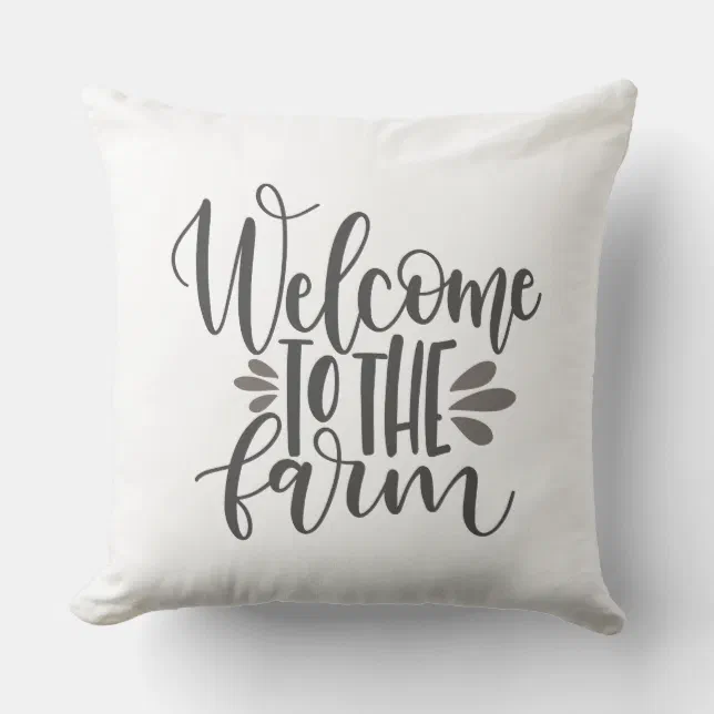 to the Farm Pillow Zazzle