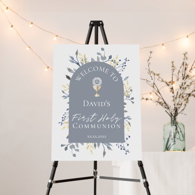 welcome to the First Communion Acrylic Sign (In Situ (Stand))