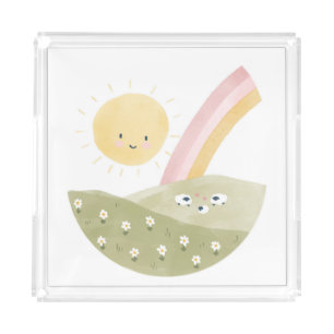 Welcome to the Flock Baby Shower Acrylic Tray