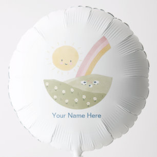 Welcome to the Flock Baby Shower Watercolor Balloon