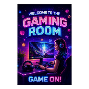 Welcome to the Gaming Room – Game On! Poster