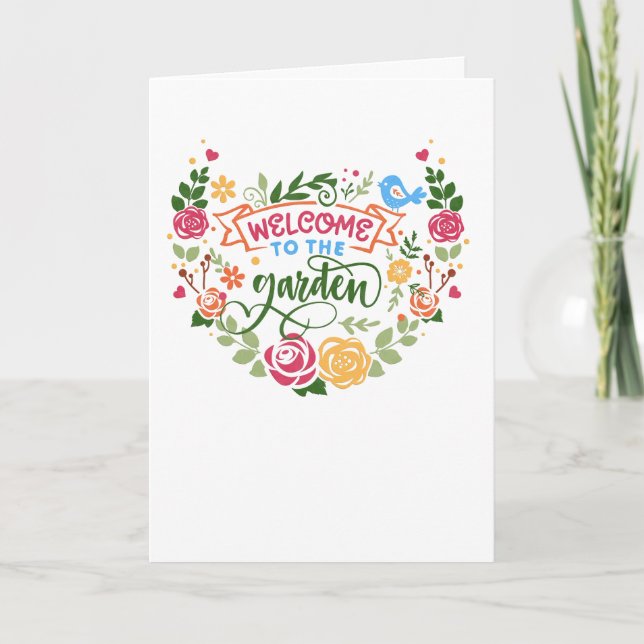 Welcome to the Garden Card (Front)