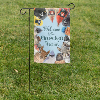 Welcome to the Garden Friend Flag