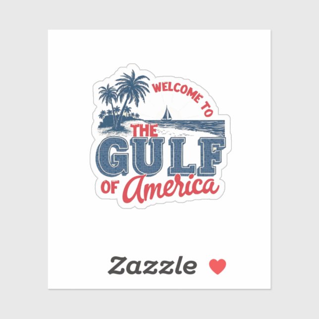 Welcome to the Gulf of America Immigrant Mexican  Sticker (Sheet)