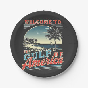 Welcome to the Gulf of America Trump  Paper Plates